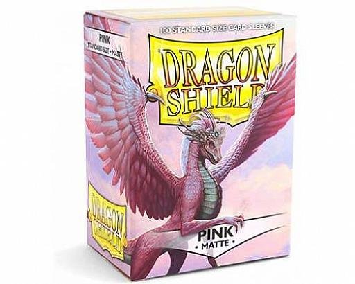 Dragon Shield Sleeves Matte Pink (100) 66x91mm Fashion