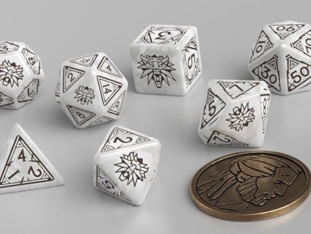 Geralt - The White Wolf - The Witcher Dice Set Online Sale