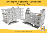 Destroyed European Townhouse Scenery Set - Bolt Action Discount