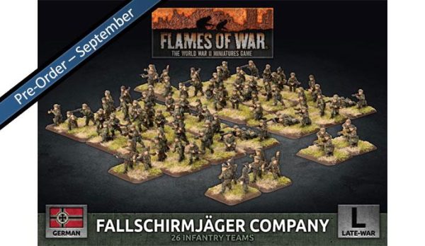 German Fallschirmjager Company - Flames Of War Late War Online Sale