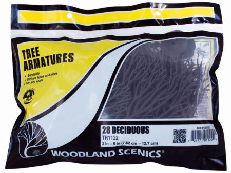 3 -5  Deciduous Tree Armatures - Woodland Scenics For Cheap