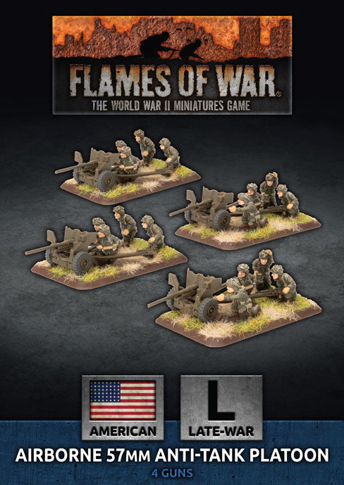 D-Day Americans Parachute 57mm Anti-Tank Platoon - Flames Of War Late War on Sale