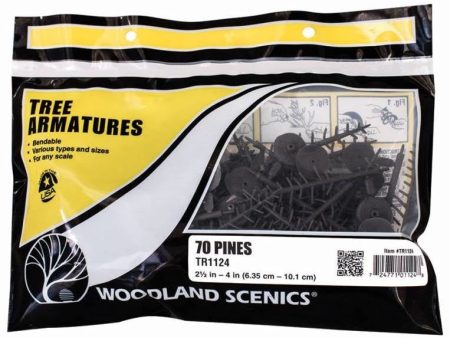 2.5 -4  Pine Tree Armatures - Woodland Scenics Cheap