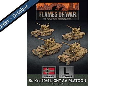 German SdKfz 10 4 Light AA Platoon - Flames Of War Late War Hot on Sale