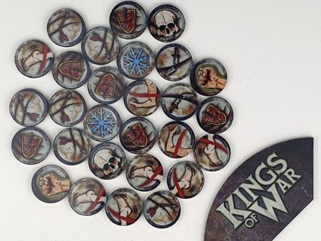 Game token set & Arc Template - Kings Of War Fashion