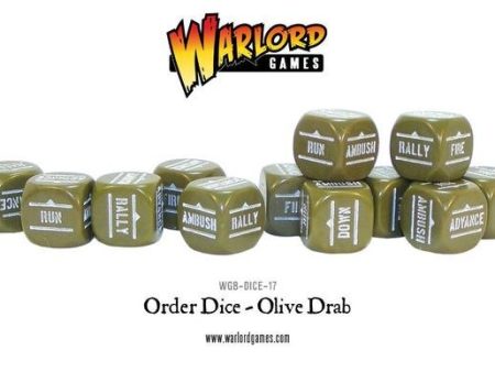 Orders Dice - Olive Drab (12) Cheap