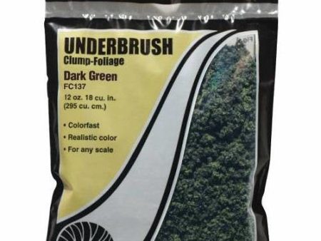 Dark Green Underbrush - Woodland Scenics For Sale