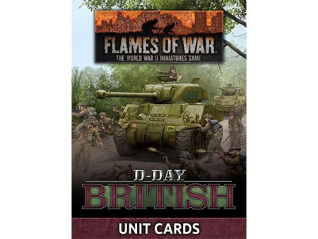 D-Day British Late War Unit Card Pack - Flames Of War Cheap