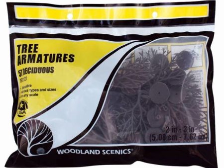 2 -3  Deciduous Tree Armatures - Woodland Scenics Hot on Sale