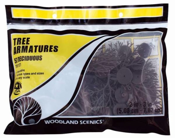 2 -3  Deciduous Tree Armatures - Woodland Scenics Hot on Sale