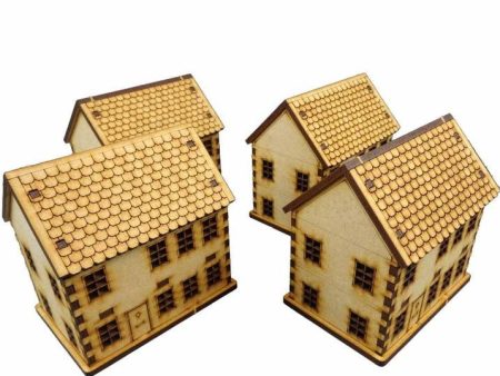 15mm Town House Set - WW2 Scenics Cheap