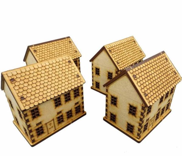 15mm Town House Set - WW2 Scenics Cheap