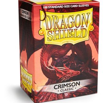 Dragon Shield Sleeves Crimson (100) 66x91mm Online Hot Sale