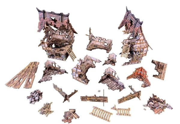 Village Ruins Fantasy Wargames Terrain Supply