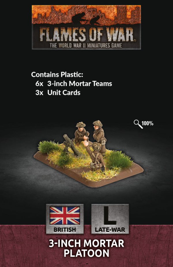 3-inch Mortar Platoon (British Late War) - Flames Of War Late War For Sale