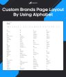 BigCommerce Add-on: Custom Brands Page Layout by using Alphabet Sale