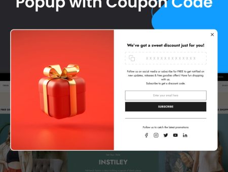 BigCommerce Add-on: Advanced Newsletter Popup with Coupon code Supply