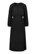 HUURRE midi dress in black For Cheap