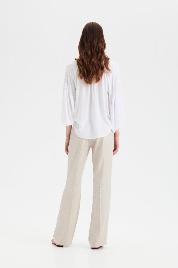 USVA crepe blouse in cream Online