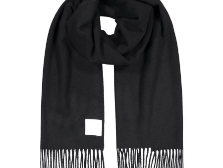 KAJO wool scarf in black Sale