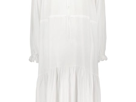 TUNDRA midi dress in white on Sale