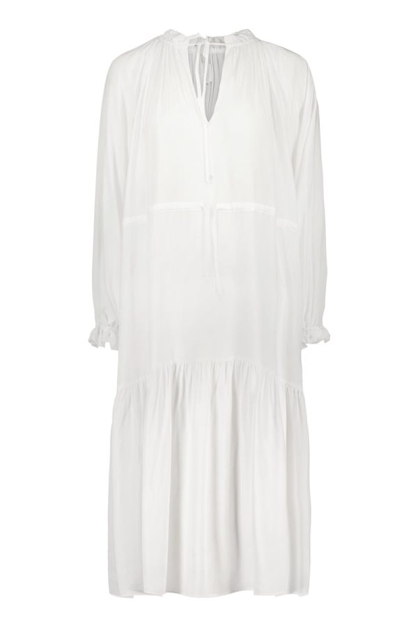 TUNDRA midi dress in white on Sale