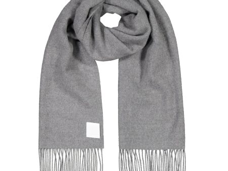 KAJO wool scarf in grey on Sale