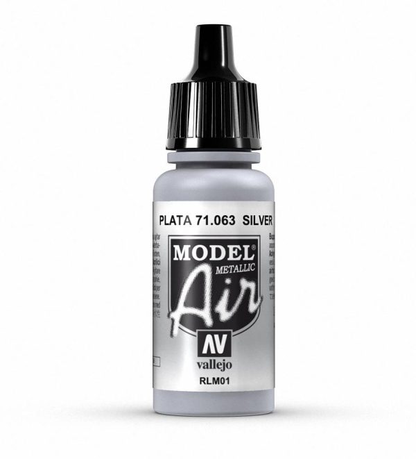 Silver (Metallic) 17ml - Model Air For Discount