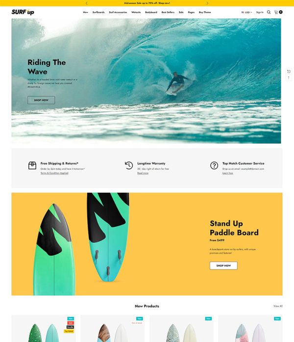 Surfup - Surfing & Water Sports Online