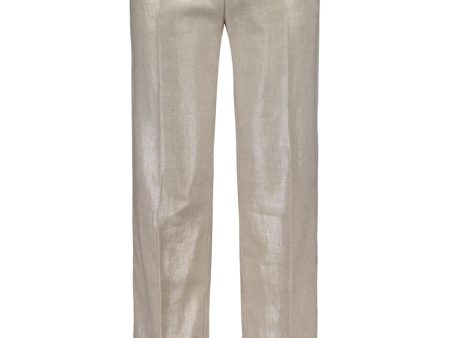 PETRONELLA linen suit pants in silver For Discount