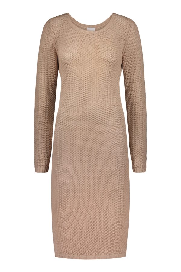 KAJO knitted mesh dress in powder - UNIQUE PIECE Hot on Sale