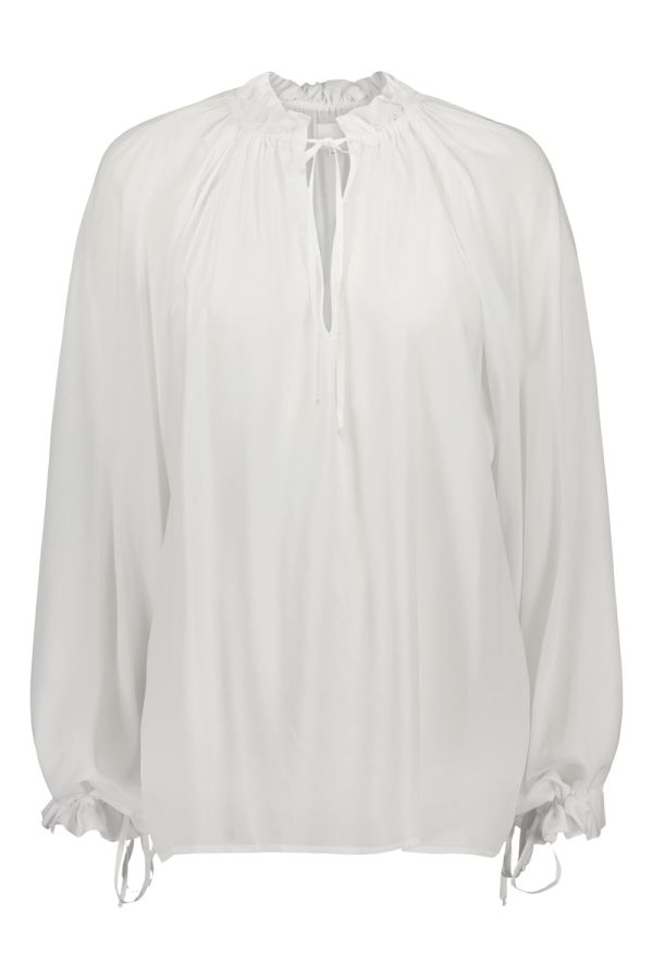 TUNDRA blouse in white For Cheap