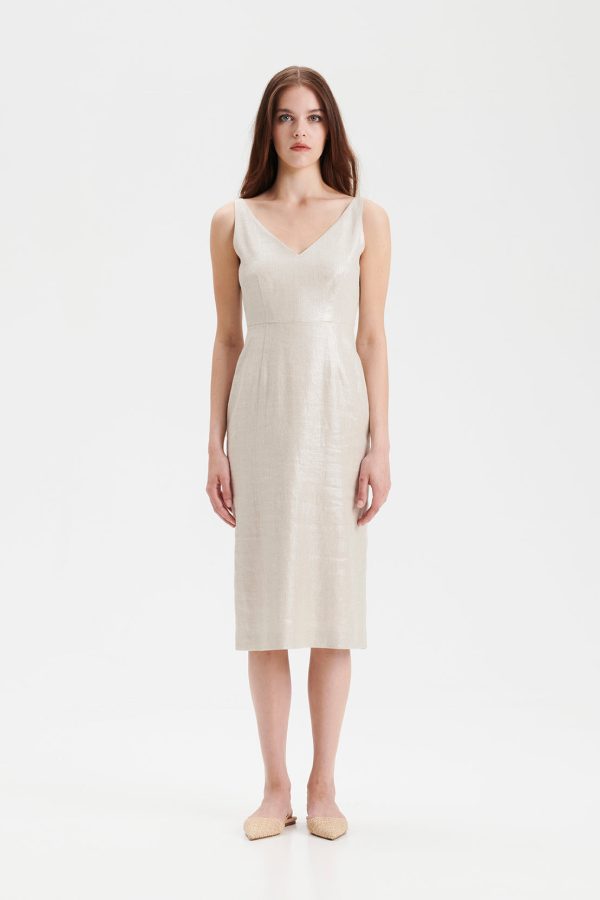 PETRONELLA linen pencil dress Cheap