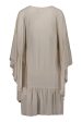 USVA frill kaftan dress in sand on Sale