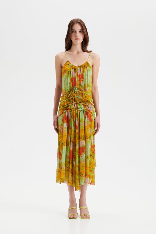 REIDAR plisse maxi slip dress - UNIQUE PIECE Discount