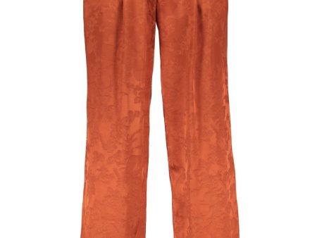 RUSKA wide pleat pants in copper Hot on Sale