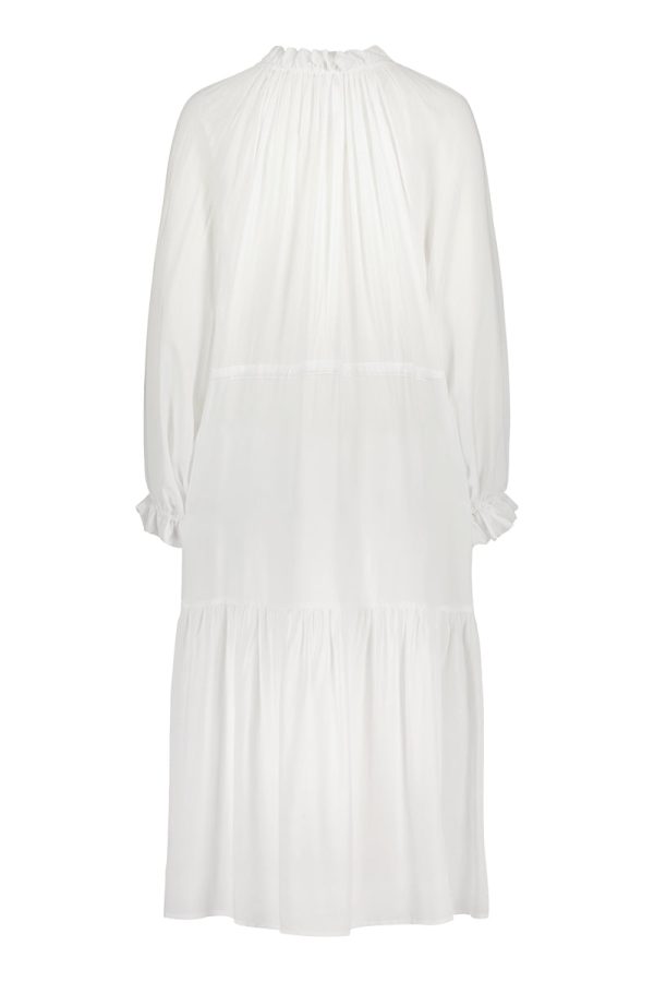 TUNDRA midi dress in white on Sale