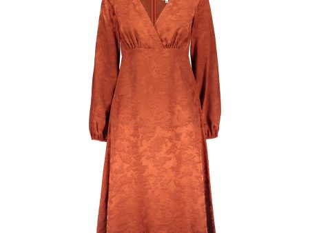 RUSKA dress in copper Hot on Sale