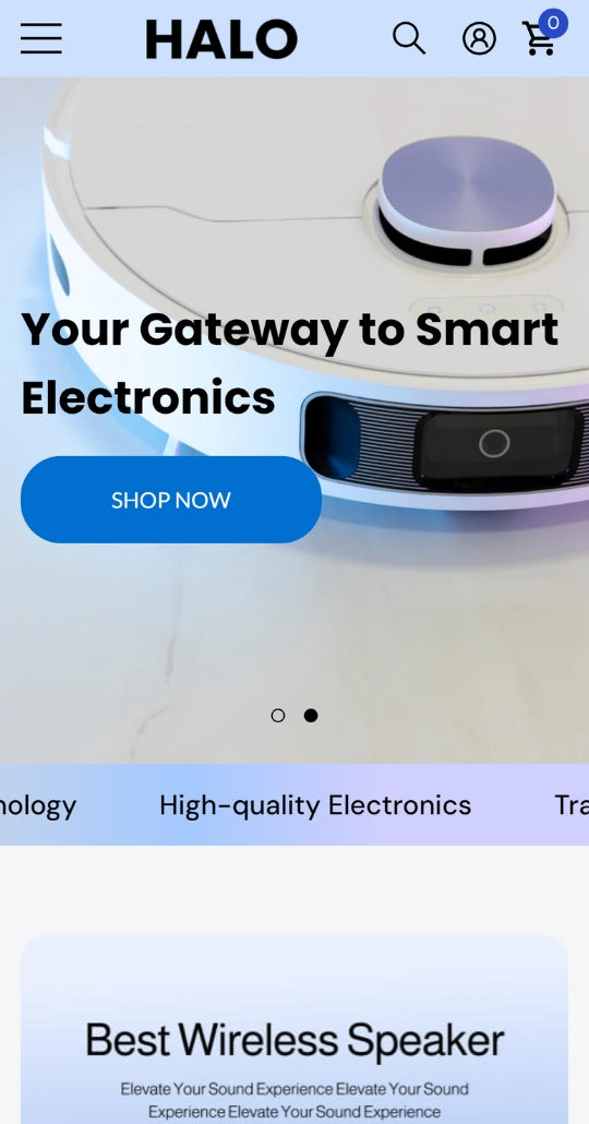 Halo - Electronics Online now