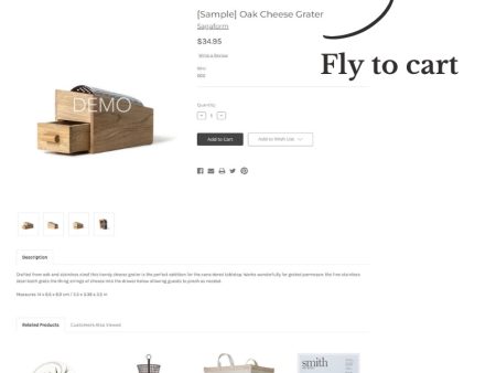 BigCommerce Add-on: Ajax Add to Cart with Fly Effect Fashion