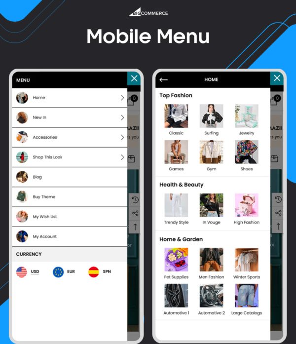 BigCommerce Add-on: Mobile Menu For Discount