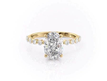 The Khloe Set With A 4 Carat Oval Moissanite For Discount